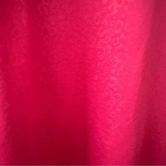 Hot Pink Leopard Cheetah Pattern Quarter-Zip Pullover SOOO CUTE! Size: Large - Picture 4 of 10